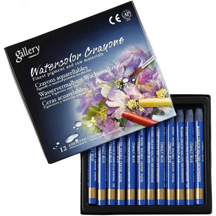 Gallery Aquarell, Kobaltblau (338), L: 9,3 cm, 12 Stk./1 Pkg.