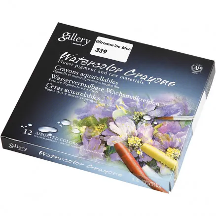 Gallery Aquarell, Ultramarin (339), L: 9,3 cm, 12 Stk./1 Pkg.