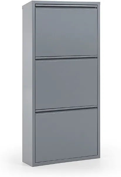 Ode, Schuhregal, grau, H103x50x15 cm