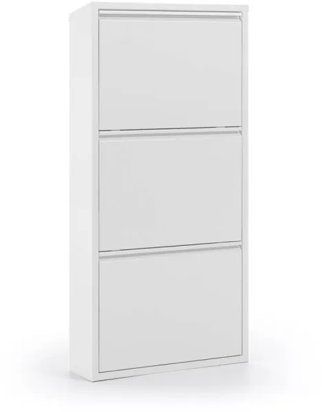 Ode, Schuhregal, weiß, H103x50x15 cm
