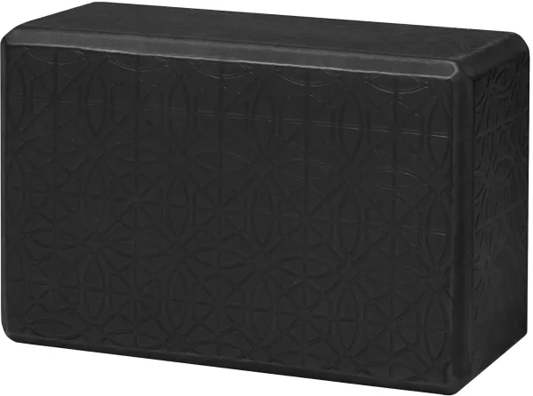 Gaiam Embossed Yogablok Schwarz